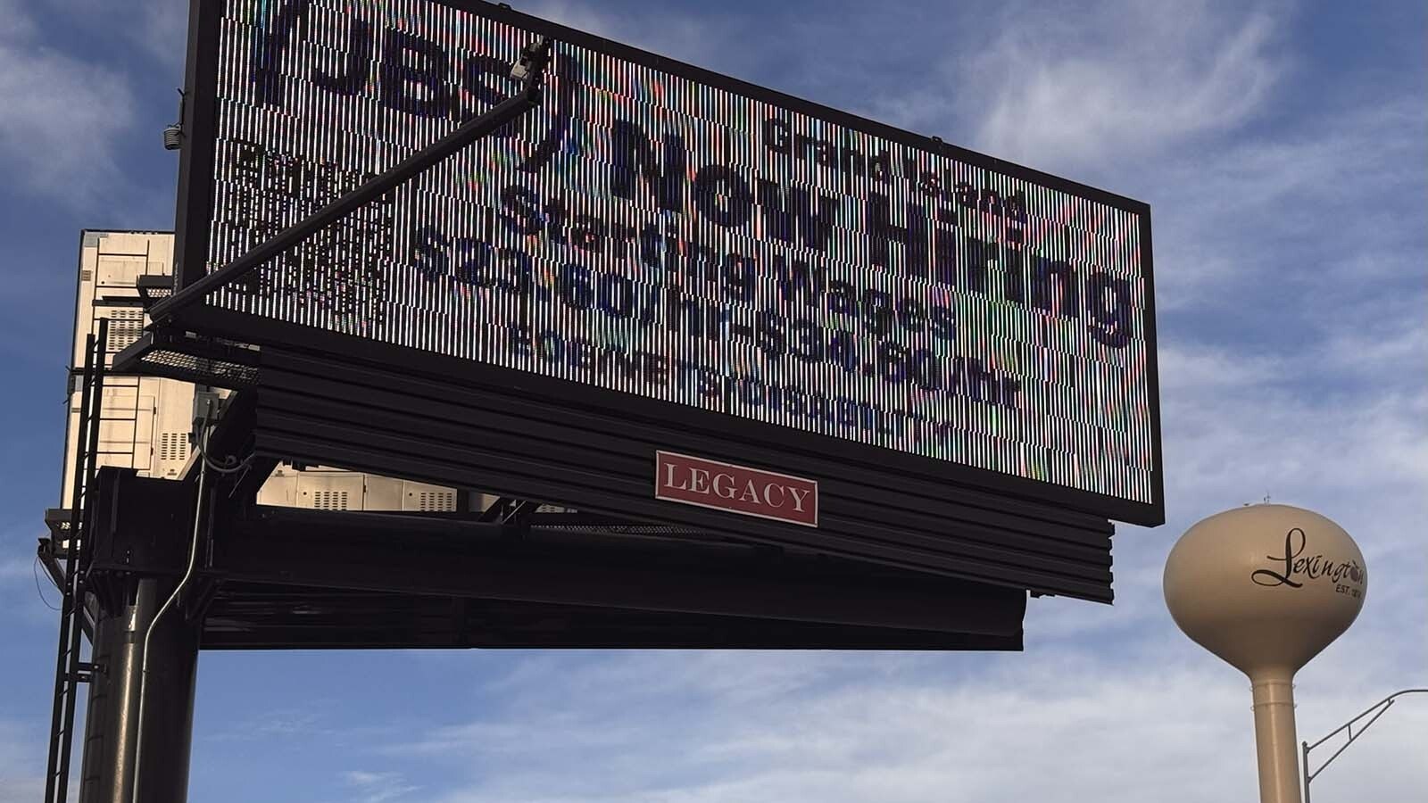 A firm in Grand Island, Nebraska, advertises for workers right cross the road from the Tyson beef plant in Lexington, Nebraska.