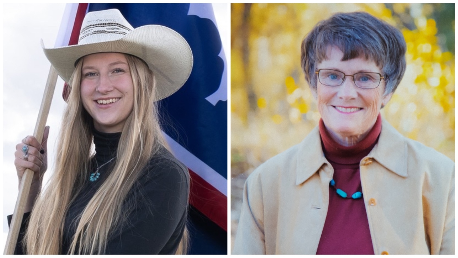 Republican House District 40 Republican candidates Liberty Poley, left, and Marilyn Connolly.