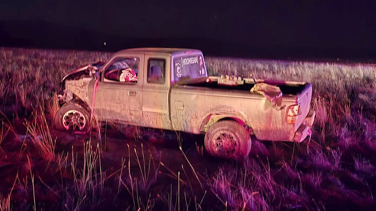 First responders saved a young driver after he hit a cow on a dark Sheridan County road Friday night. They were alerted to the crash by the Life360 app, which sent an emergency alert to the driver's parents and first responders.