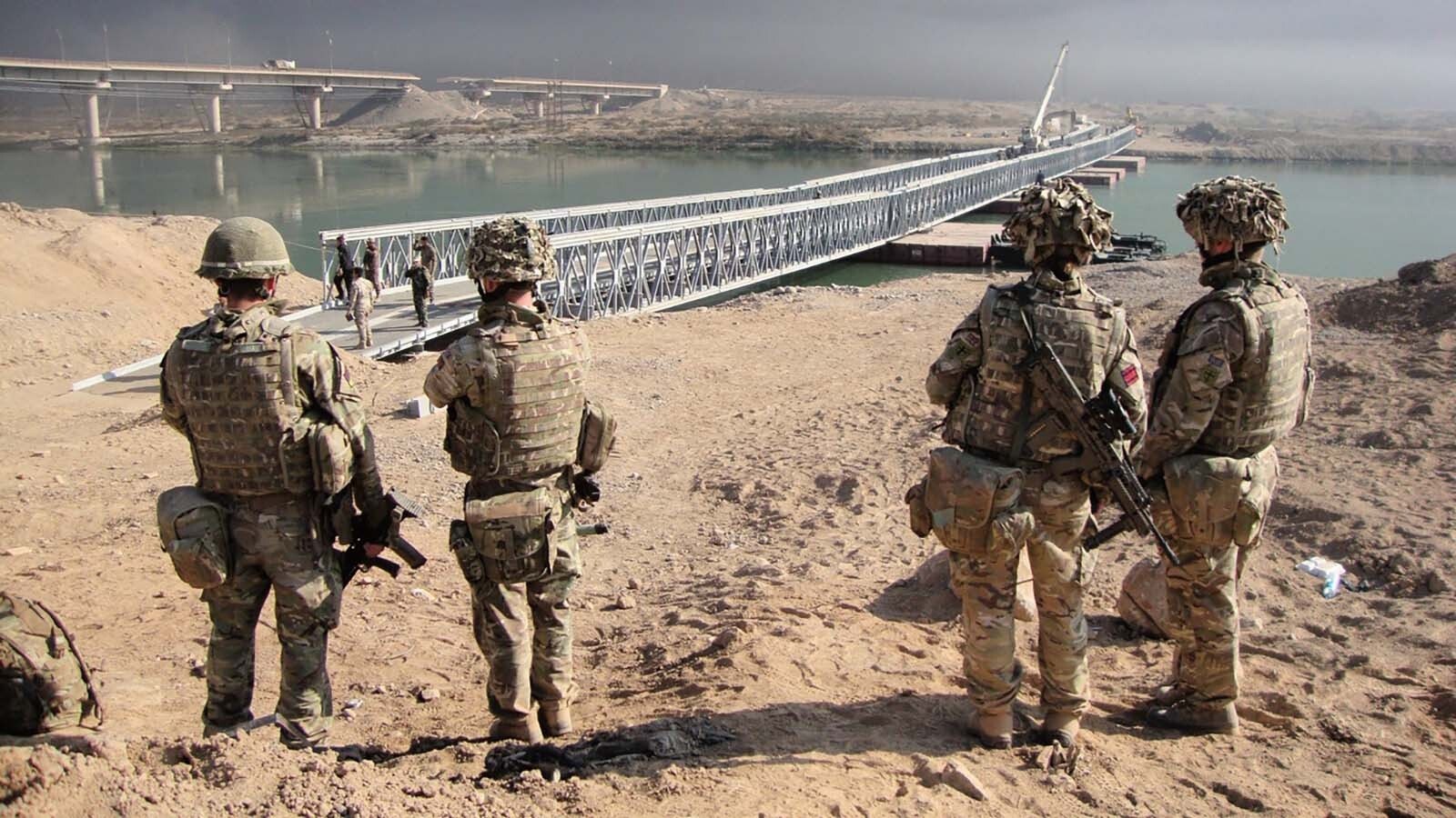 An American-made Acrow Panel Bridge was installed in Mosul, Iraq, in 2016.