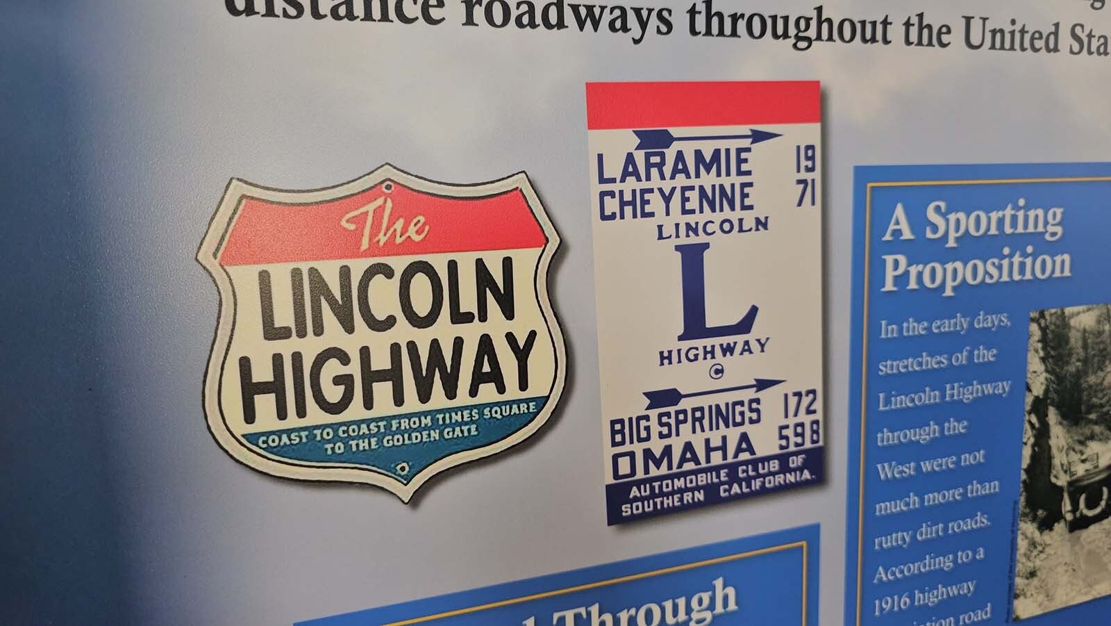 Logos for the Lincoln Highway.