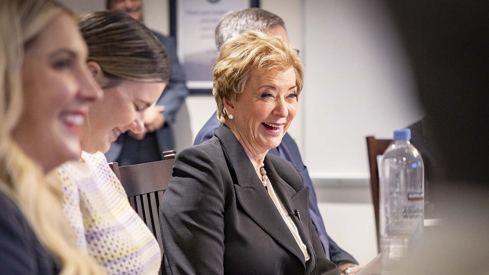 State Democrats expressed open criticism with U.S. Education Secretary Linda McMahon after she visited Jackson Hole Classical Academy on Thursday. They argued the visit appeared to cherry pick one high-achieving outlier that does not represent Wyoming education as a whole.