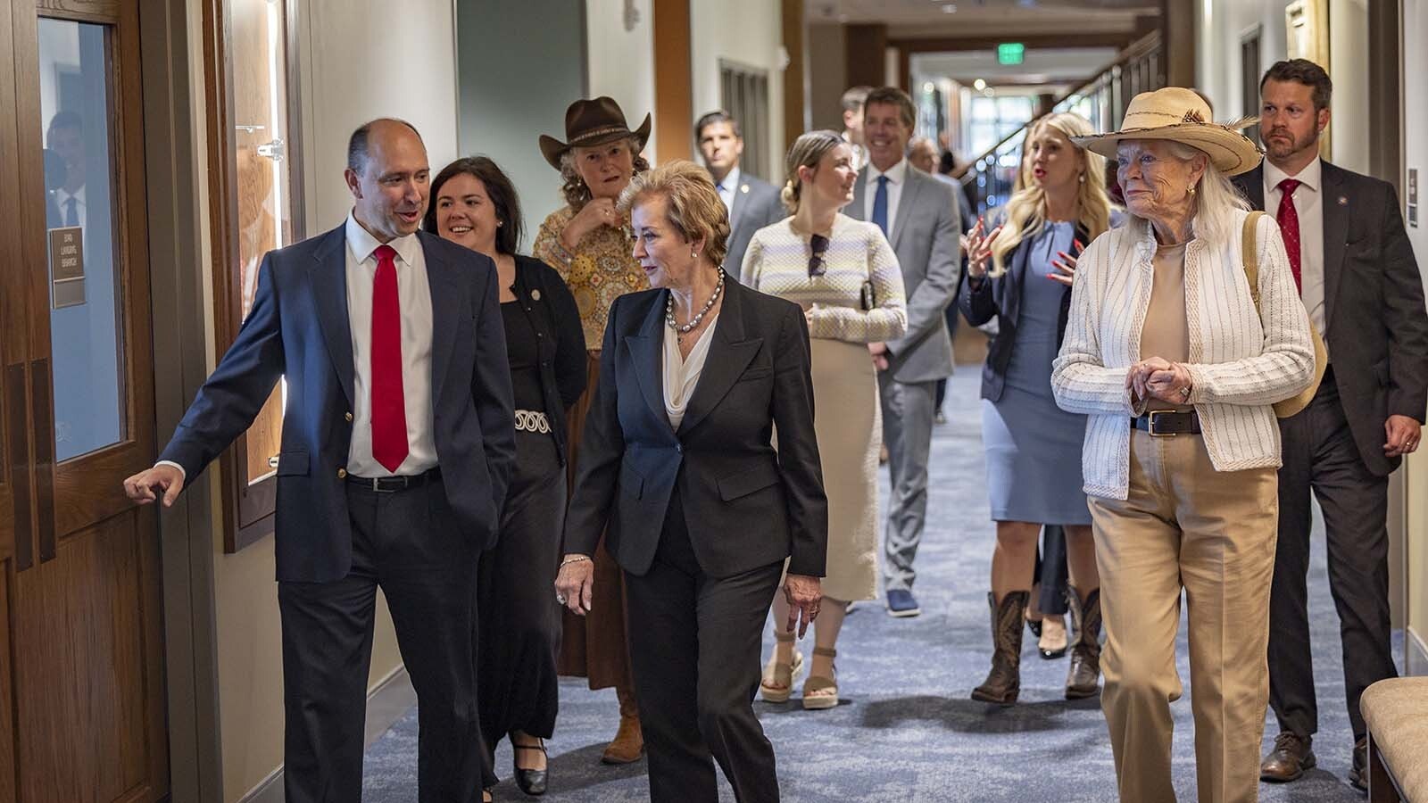 State Democrats expressed open criticism with U.S. Education Secretary Linda McMahon after she visited Jackson Hole Classical Academy on Thursday. They argued the visit appeared to cherry pick one high-achieving outlier that does not represent Wyoming education as a whole.