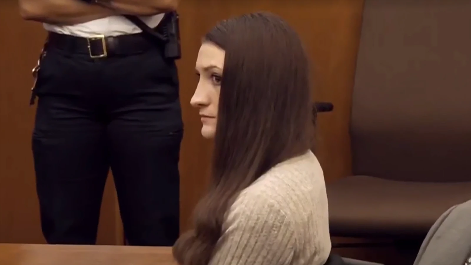 Lindsay Clancy sits at the defense table during her Massachusetts trial on Thursday, Sept. 3, 2026, as the court addresses a deadlocked jury.