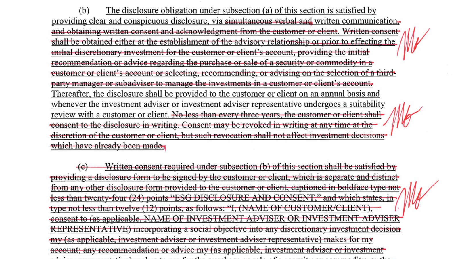 An excerpt from Gov. Mark Gordon's line-item veto of ESG rules for Wyoming.