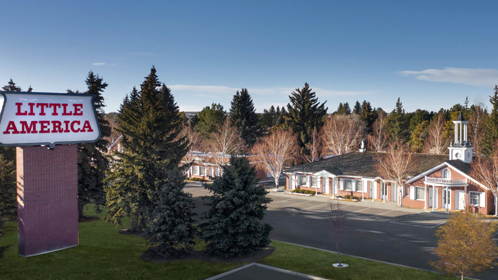 Little America Wyoming presents a classic American facade that sets a tone for more than a hotel, it's a small city of its own, complete with a ZIP code.