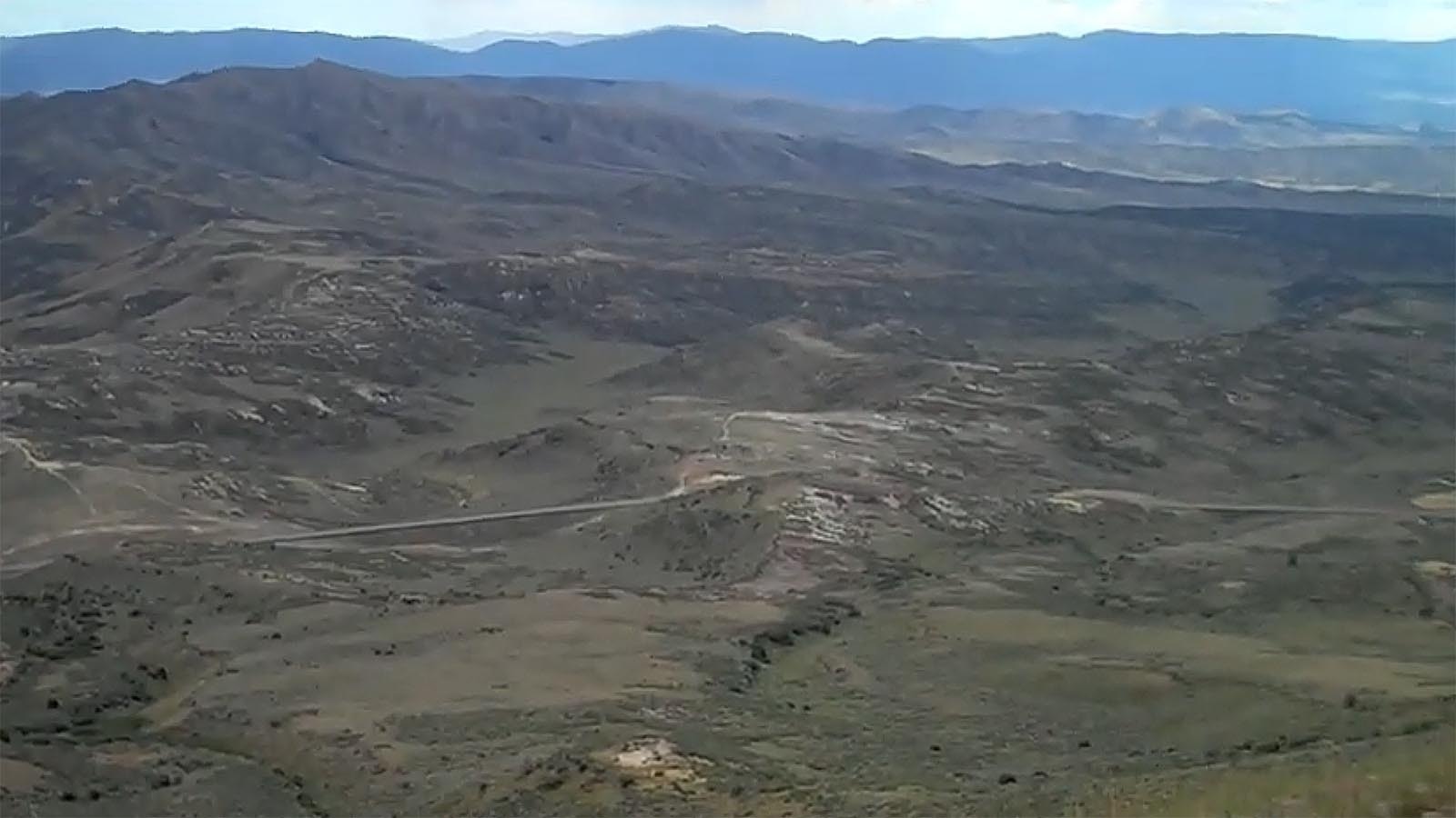 A vew from the top of Little Mountain southwest of Rock Springs, Wyoming, in this file photo.