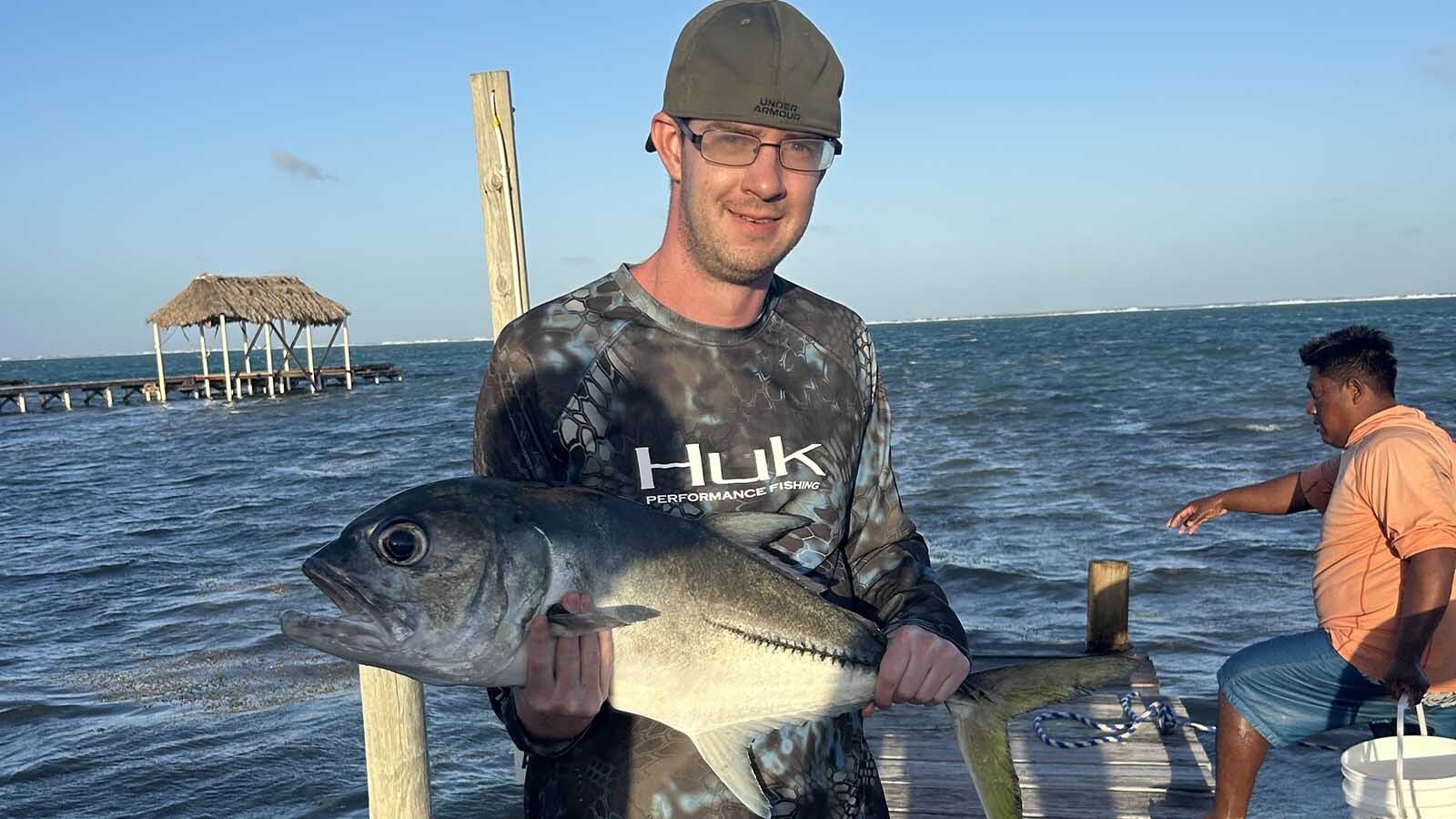 A Live Inspired experience in Belize involves a big fish.