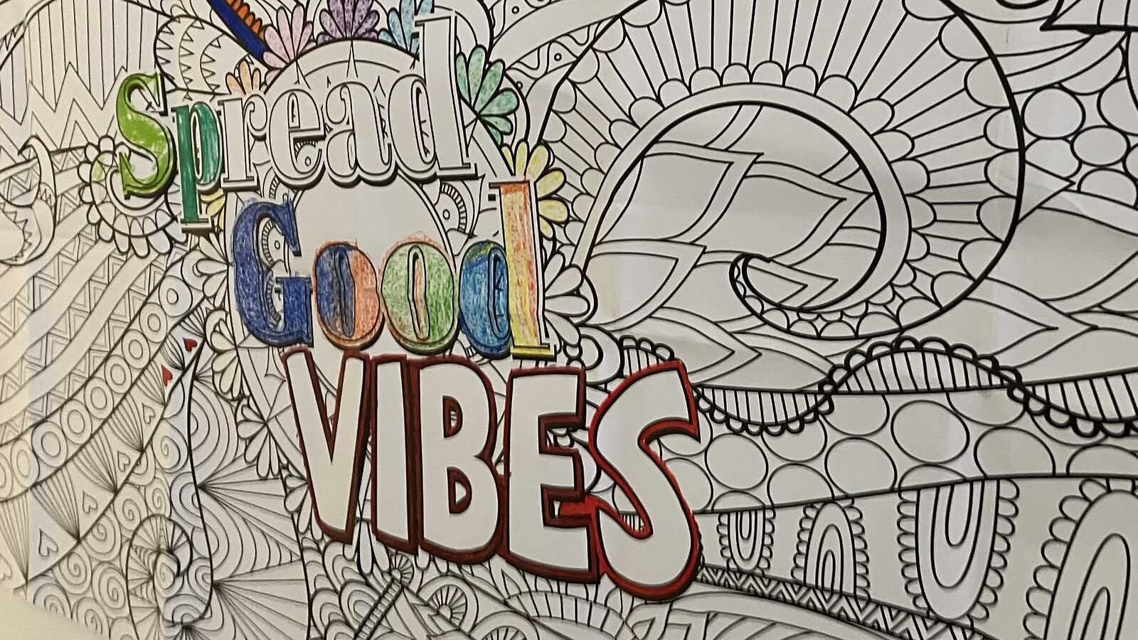 A sign on the wall at the Live Inspired teen center encourages clients.