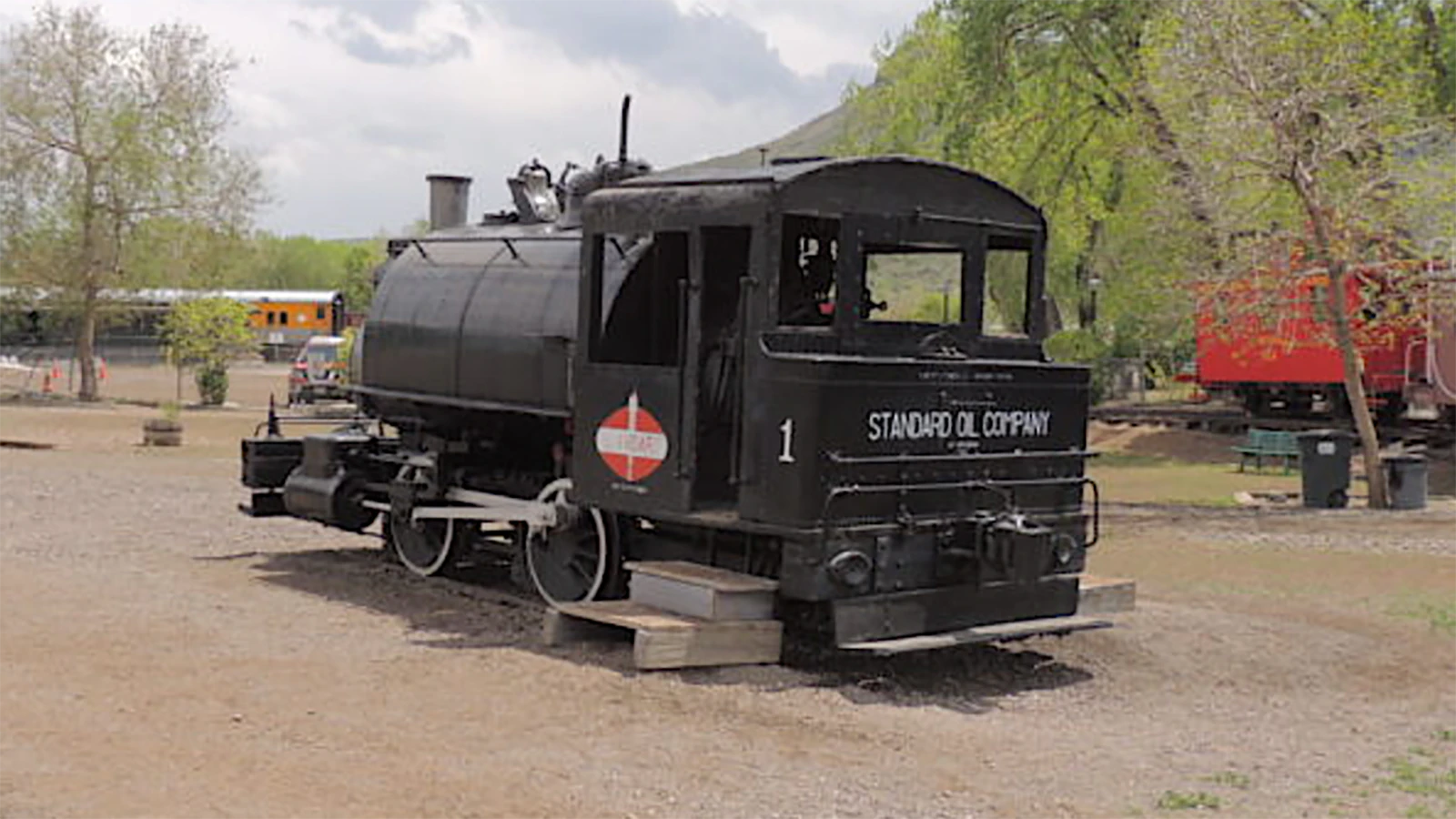 The 0-4-0 for a time was called the Lulu Belle and made a billboard for the museum. It was then put in a picnic area.