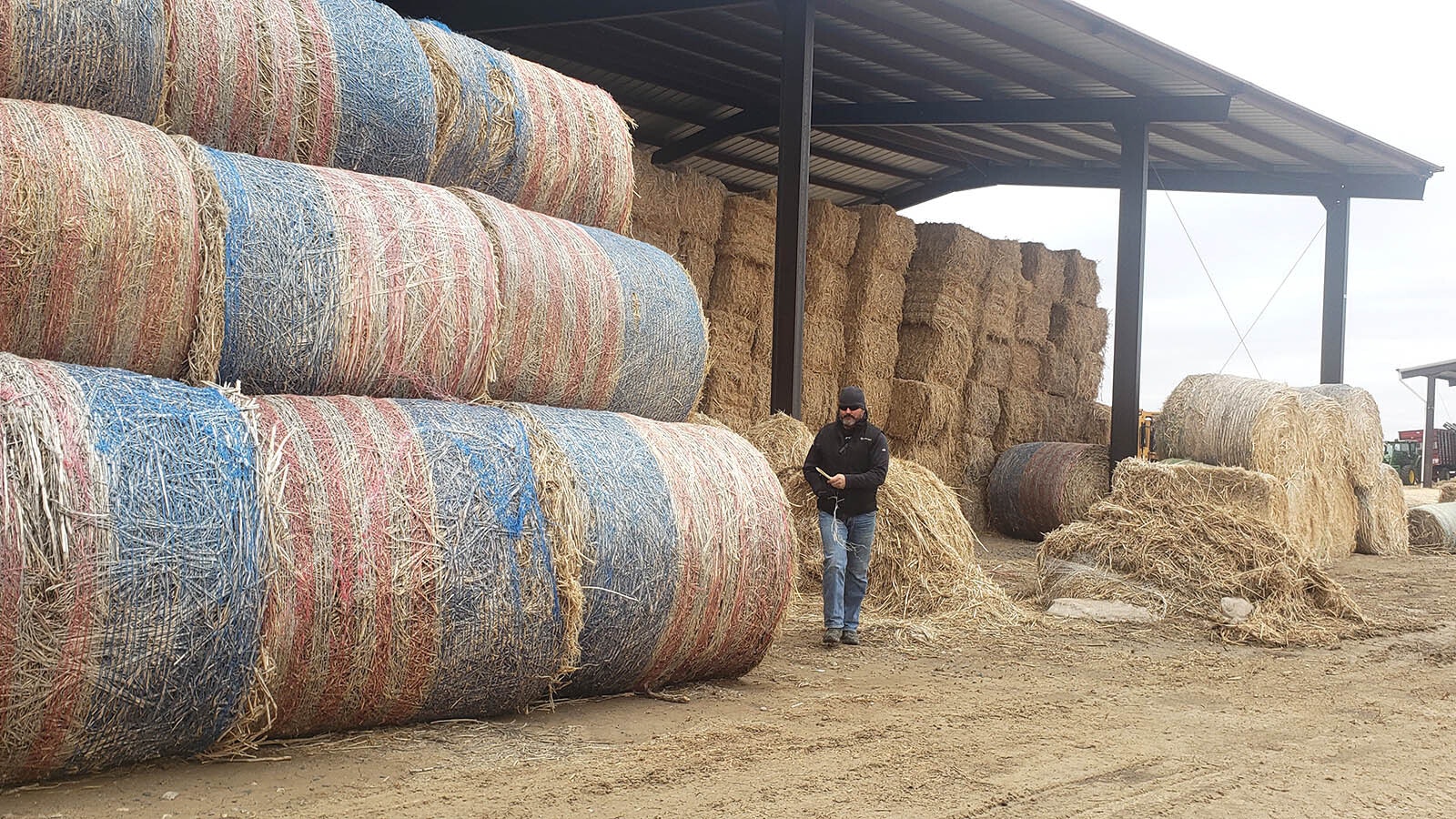 Loeffler has a years worth of hemp accumulated on his location in Hawk Springs where he is setting up a hemp elevator to process and market hemp fiber