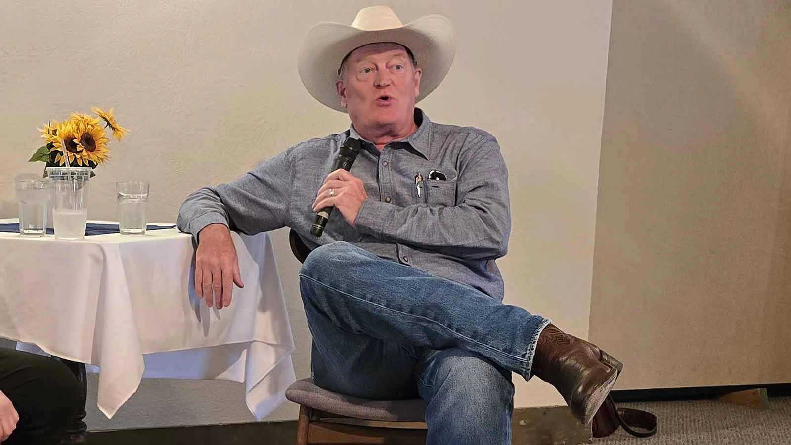 "Longmire" author Craig Johnson talks about the publishing world during Longmire Days in Buffalo.