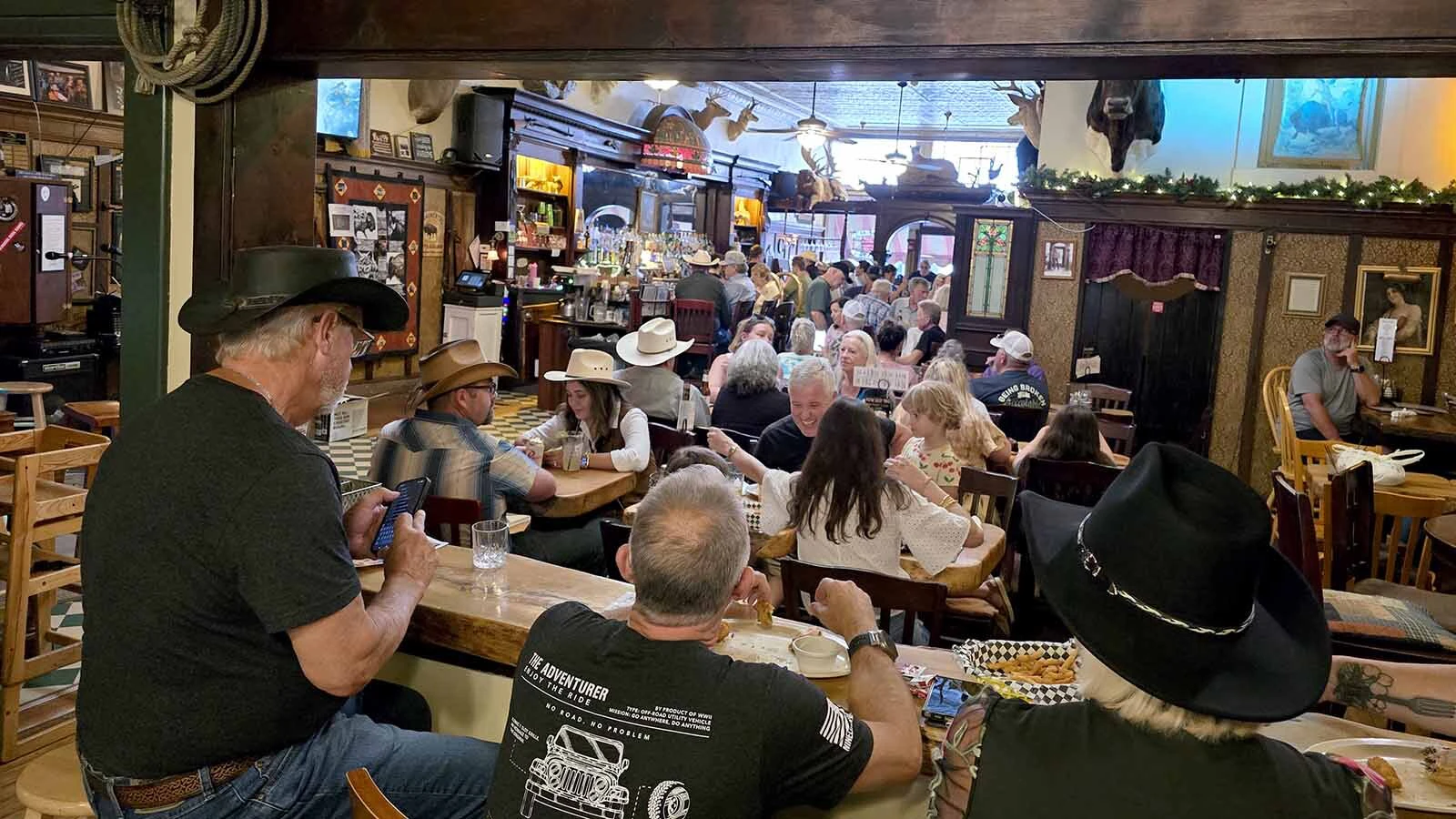 The Occidental Saloon was standing room only during much of Longmire Days in Buffalo.