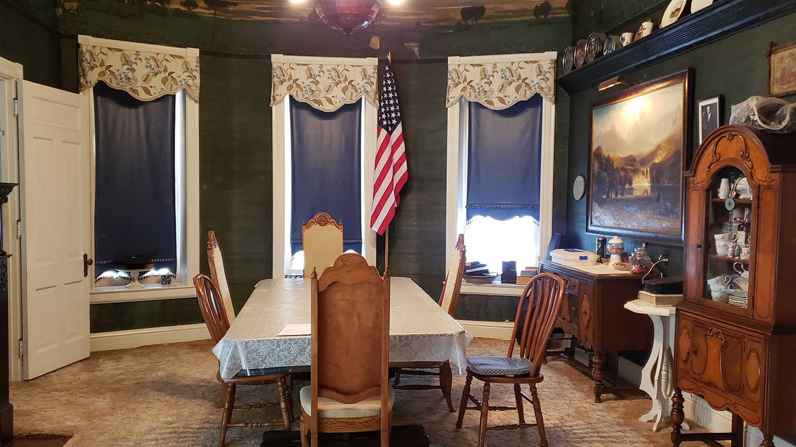The dining room.
