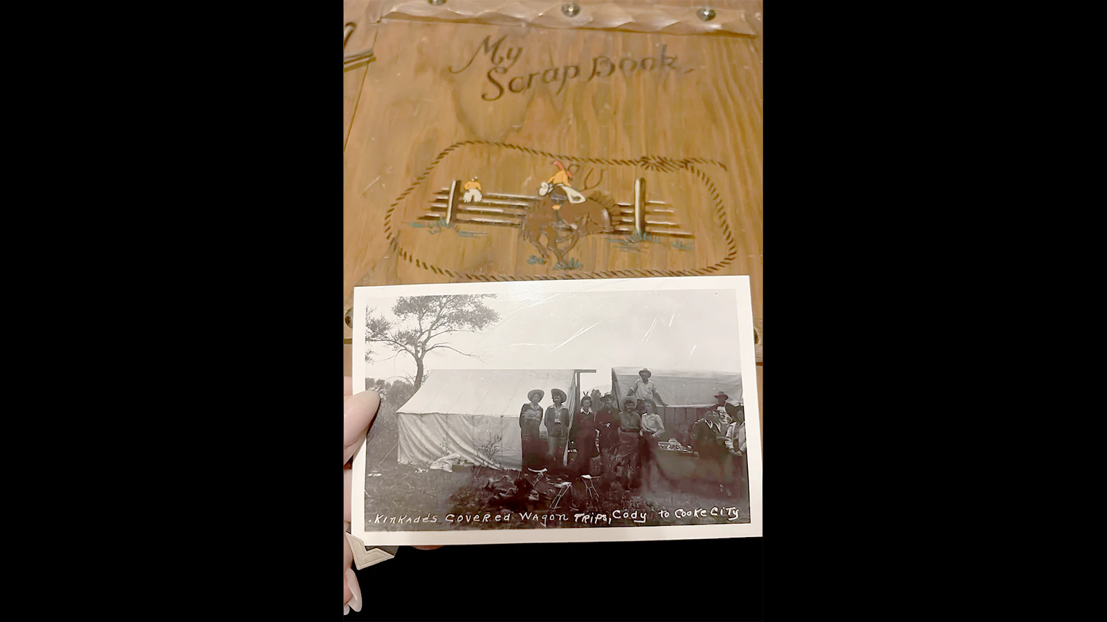 When a photo album was discovered in a thrift shop in San Diego, the photos were posted on Facebook and reunited with the family more than 80 years after they had been taken on a failed covered wagon trip. Harley Kinkaid, the son of a dairyman, had a dream to offer tourists a trip of a lifetime from Cody to Crook City, Montana. However, he was only able to finance the first trip before running out of cash.