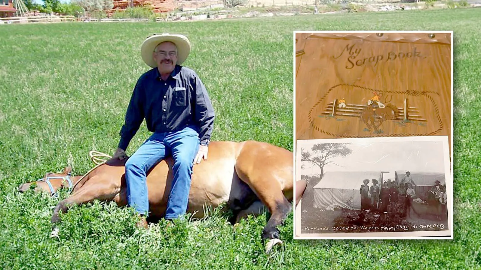 Jerry Kinkaid, now 91, was a kid 80 years ago when his dad tried to run a covered wagon camping trip from Wyoming to Montana. It didn't go well and they never did another one. But now decades later, a few photos from that trip have turned up in a thrift shop 1,200 miles away.