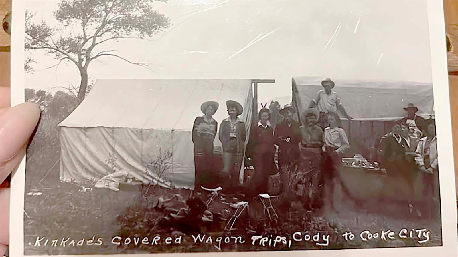 When a photo album was discovered in a thrift shop in San Diego, the photos were posted on Facebook and reunited with the family more than 80 years after they had been taken on a failed covered wagon trip. Harley Kinkaid, the son of a dairyman, had a dream to offer tourists a trip of a lifetime from Cody to Crook City, Montana. However, he was only able to finance the first trip before running out of cash.