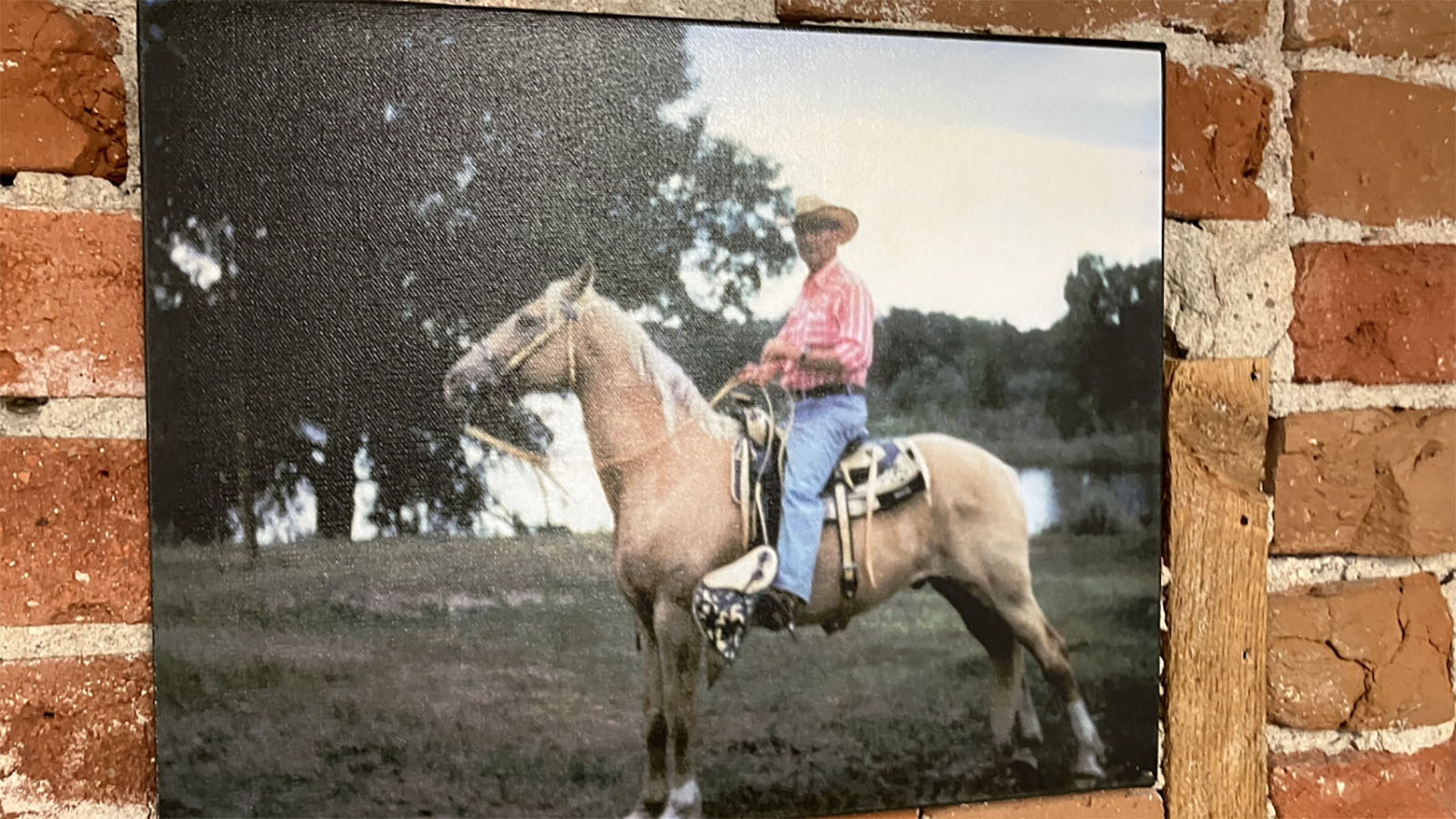 C.W. “Curt” Taubert was born in Germany and would arrive in Wyoming in 1909 and begin his career as a cowboy. This photo hangs above the desk of Louis Taubert Jr.