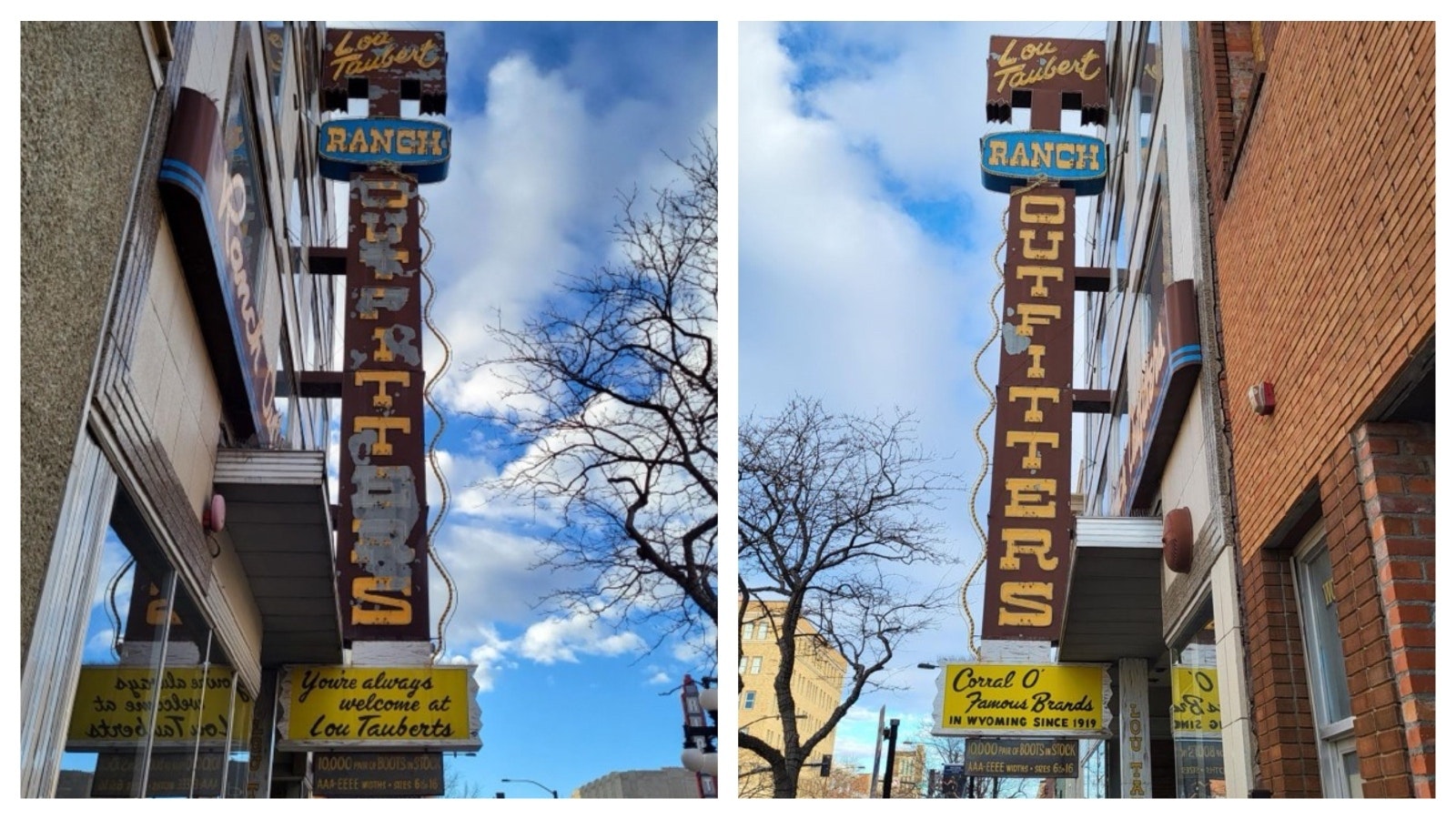 It will cost $52K to fix the Lou Taubert sign in downtown Casper which has broken tubes and peeling paint. It is an iconic part of Wyoming’s history and there are no other signs like it.