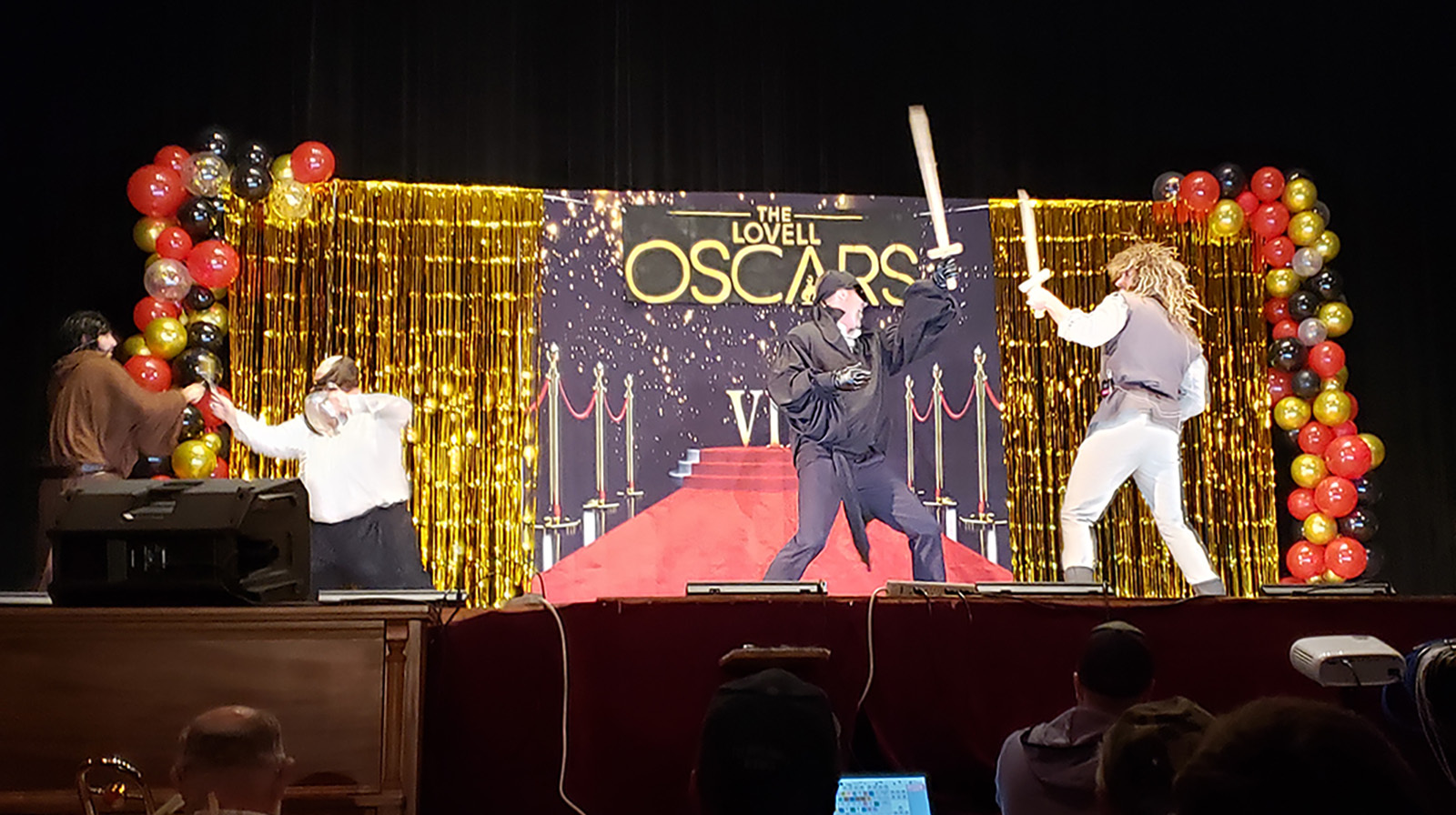 A "Princess Bride" skit offers the boy sitting next to grandpa several options In the end. He chooses to go to the Lovell Follies instead of watching a movie.