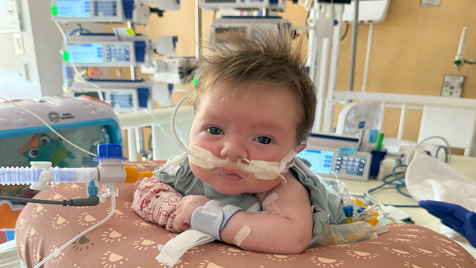 Nearly 3-month-old Lorelai Hockaday has spent almost her entire life in hospitals as doctors work to manage a rare lung disorder. The Casper baby is now in St. Louis waiting for a lung transplant.