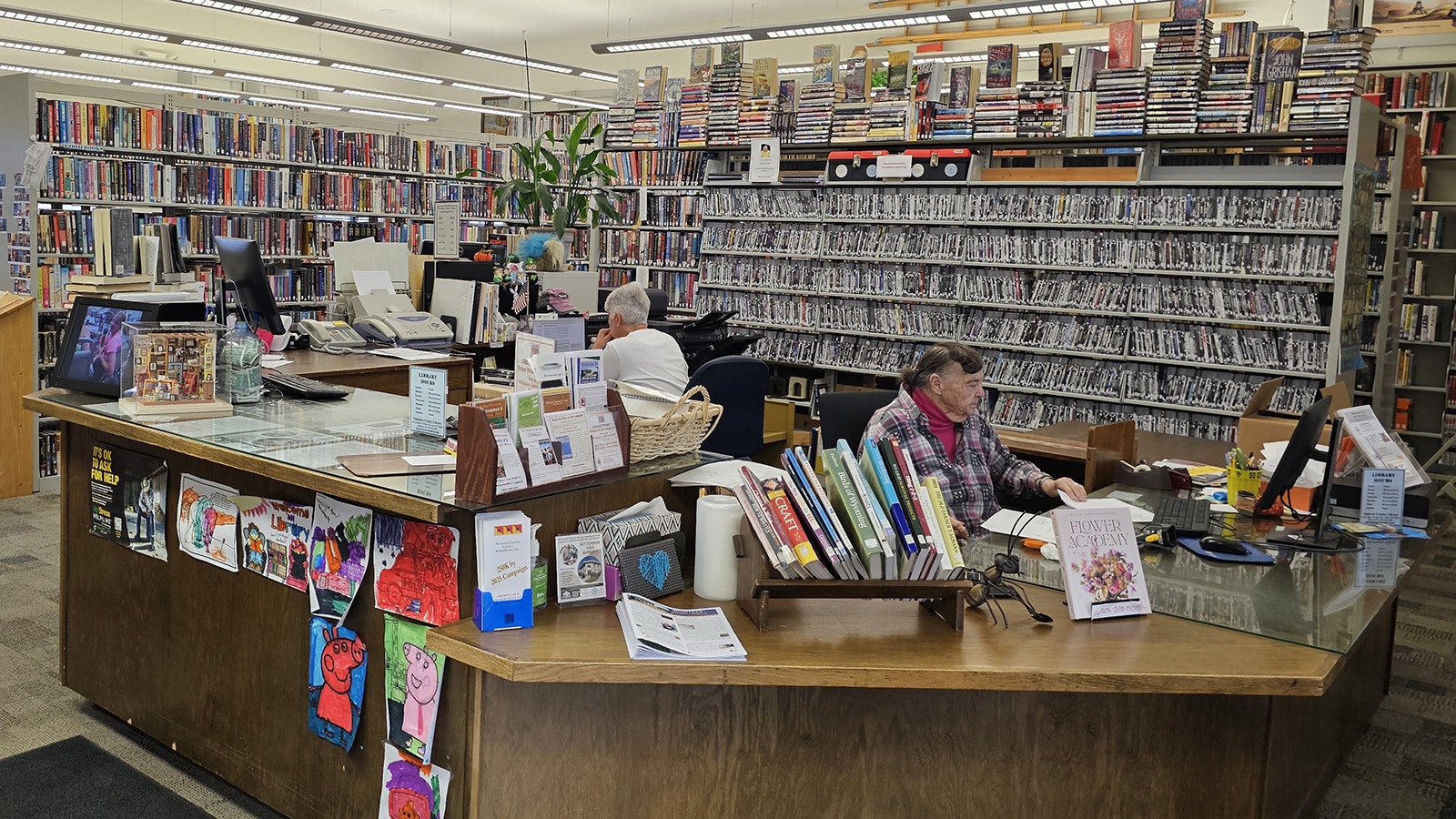 The Niobrara County Library in Lusk has books, movies, games, puzzles and more stacked in just about every available corner.