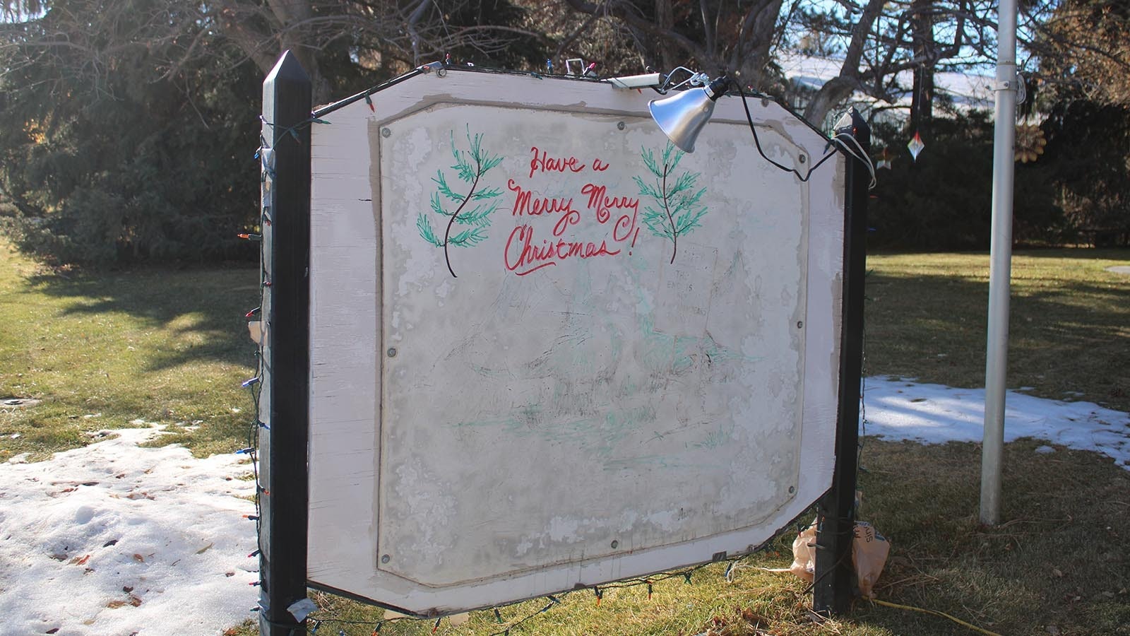 The holiday spirit is everywhere in Lusk, Wyoming.