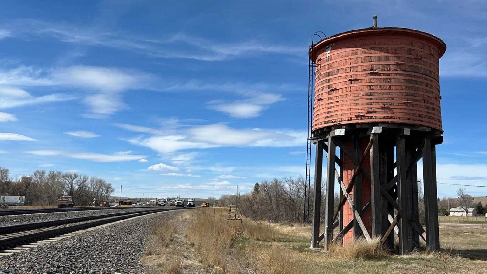 The redwood water tower in Lusk was built in 1886 to keep steam engines running between Wyoming and South Dakota. While the engines are gone, the tower endures 140 years after it was built and is one of six such relics still standing in the United States.