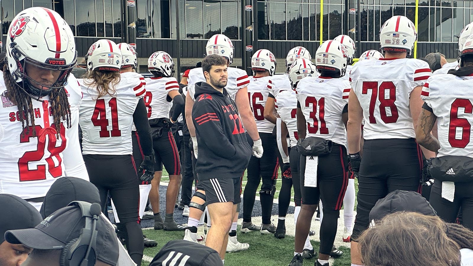 MSU transfer, current South Dakota player and former Sheridan Bronc Garrett Coon did not dress for the game against his former team, missing the chance to blast down the sideline past his brother, MSU running back Colson Coon.