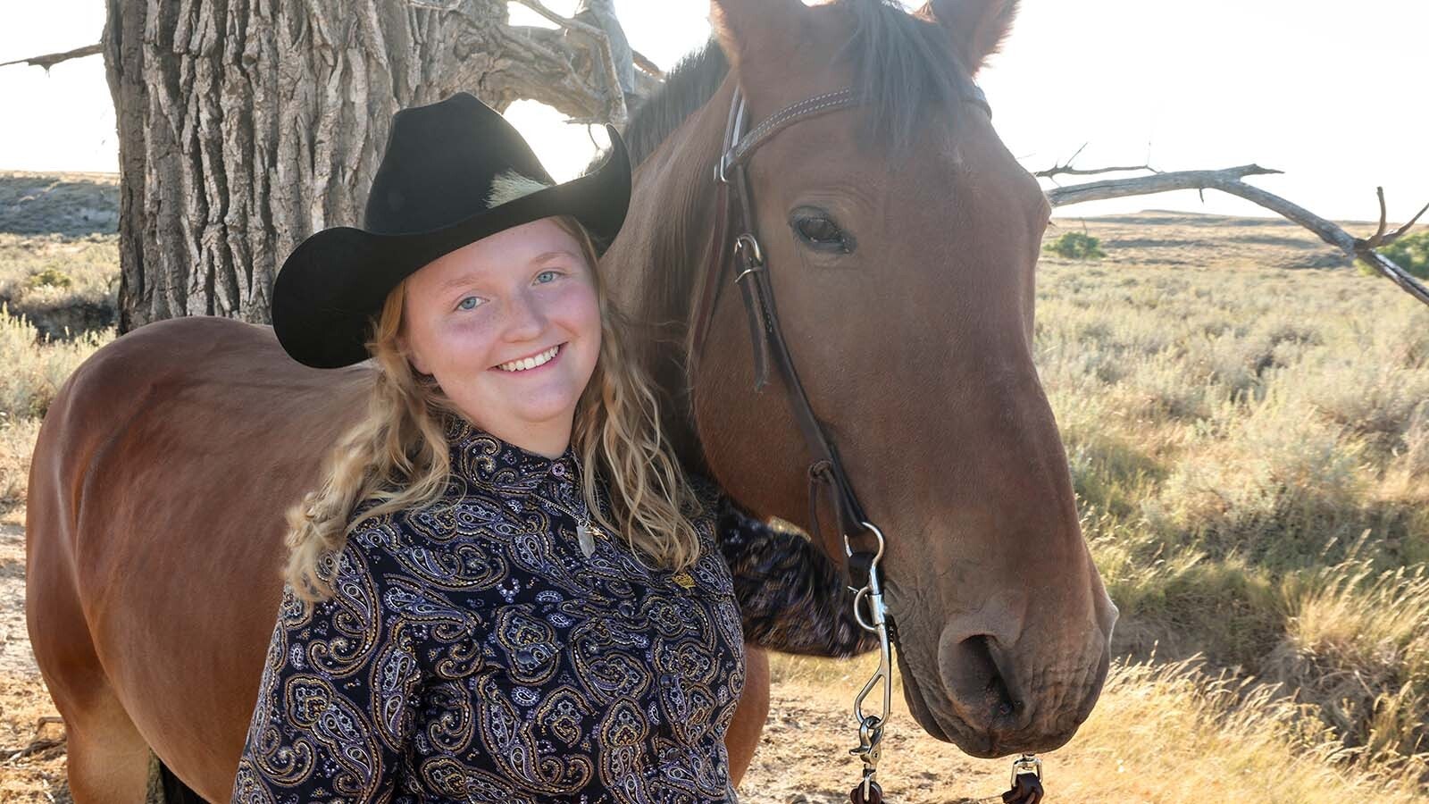 Maggie Booth, 18, said she is heading to Casper College to study graphic design this fall. She said her love of horses and animals fuels her art.