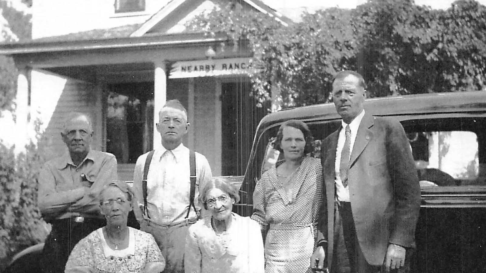 Earl Newton was a friend of Buffalo Bill Cody and had been a cowboy, miner, stage driver, rancher, and sheep man. He also was lonely. In 1902, he married a mail-order bride, Eliza Bushnell, of Cherokee, Iowa. She arrived by train and their were married by Judge M.O. Newton right away. Here they are later in life in a photo that doesn't identify who they are.