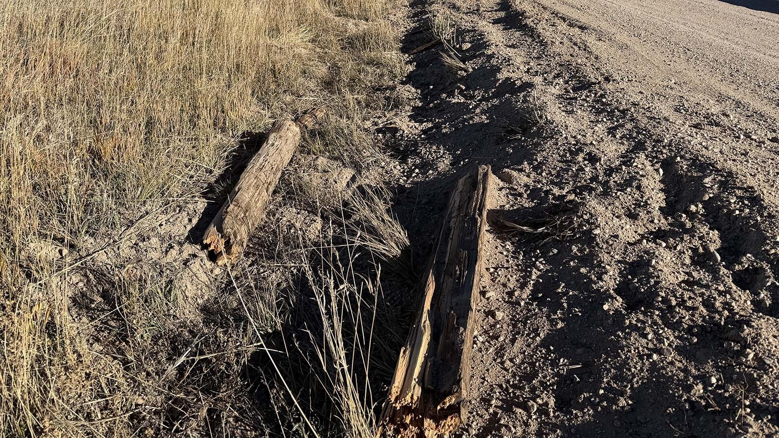 When drivers kept taking out her mailbox and leaving without so much as an “I’m sorry” note, a rural Cheyenne woman took her complaint public. Turns out others in her Happy Valley neighborhood are also fed up with drivers plowing into their mailboxes. Above, the pieces of what's left of Sarah Aldersea's mailbox.