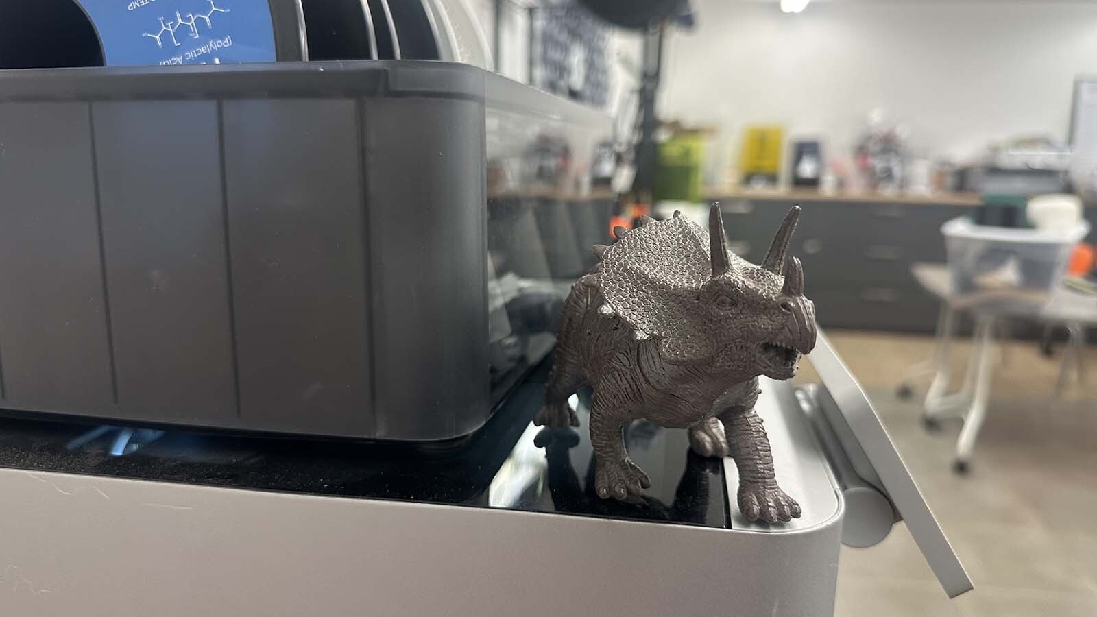 Riverton's Maker Space 307 began with a 3D printing machine and has expanded over the years to include other technology including laser cutters and vacuum formers.