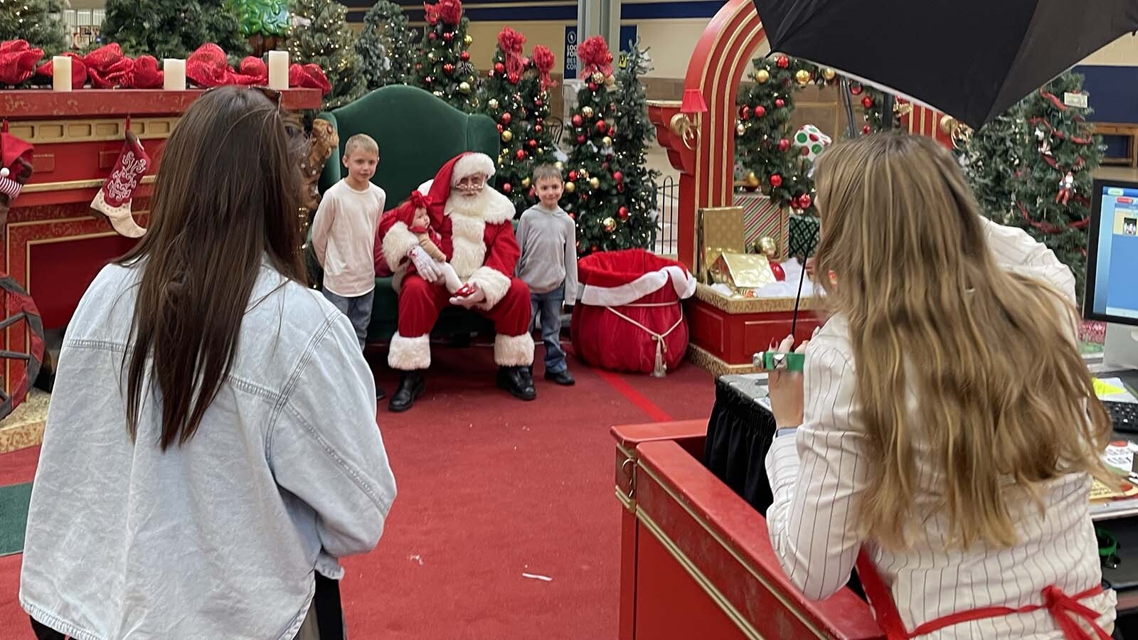 Matthew Allwine is a 67-year-old former Marine and long-haul trucker with a soft heart for kids and soft, and perfecrt belly and luxurious white beard to be Santa. He's in his first season as a Wyoming mall Santa in Casper.