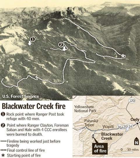 Map shows 1937 fire locations