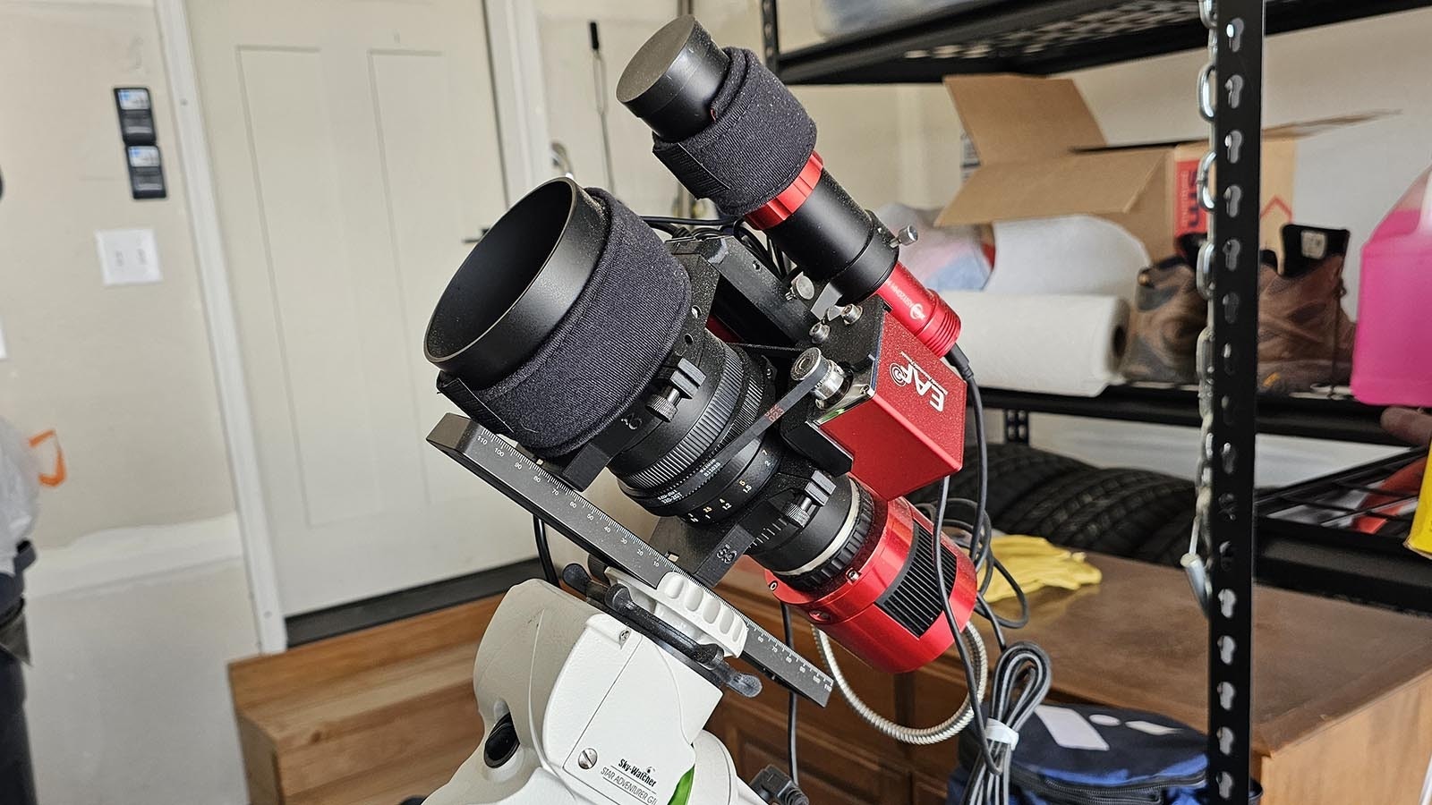 This telescope is going inside the Curran's observatory.