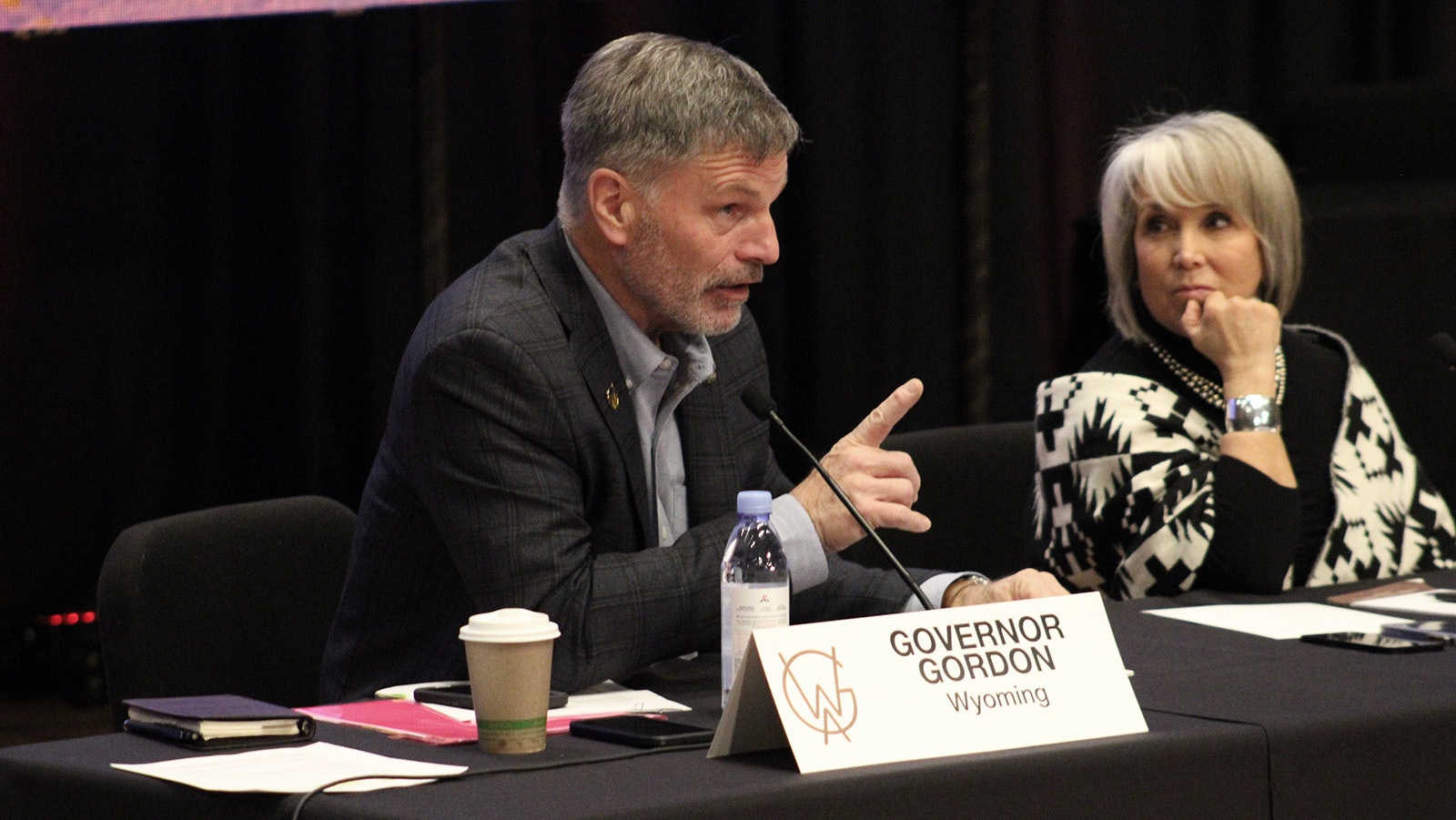 Gov. Mark Gordon at this week's Western Governors' Association meeting in Jackson.