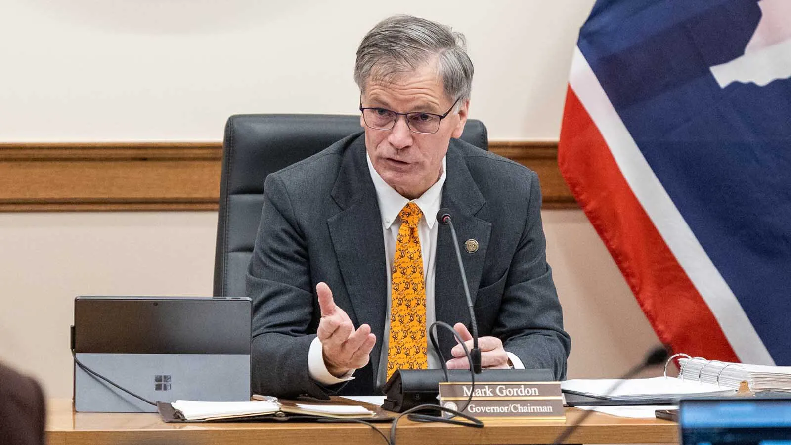 Gov. Mark Gordon on Tuesday sued his tax board for refusing to recognize a 4% limit on property tax increases. He said the board exceeded its law-given authority, and the executive branch's job is just to “take care that the laws be faithfully executed."
