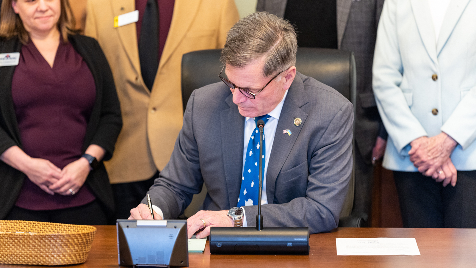 Mark Gordon signs first bill 2 15 23