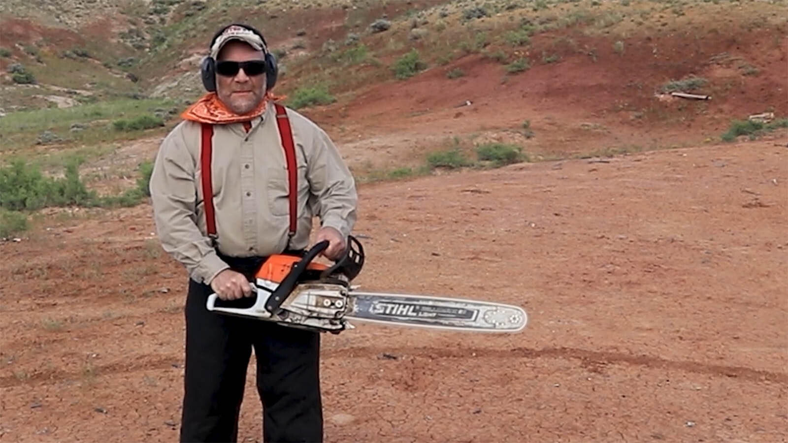 In what’s become an Independence Day tradition, Cowboy State Daily outdoors writer Mark Heinz plays “The Star Spangled Banner” on a chainsaw. Happy Fourth of July!