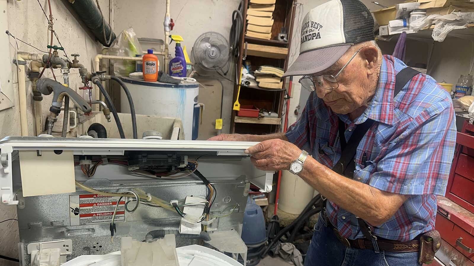 87-year-old Martin Andreen enjoys tinkering in his workshop and plans to continue working the rest of his life. Repairing appliances gives him something to look forward to each day and he will spend days on a challenging project, determined to discover why an appliance has quit.