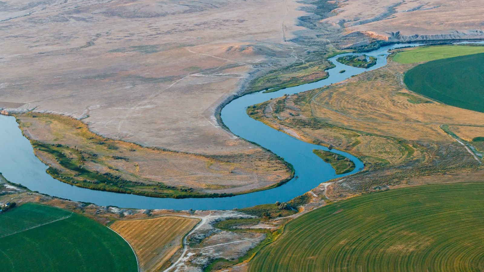 An aerial view of the Marton Ranch property near Casper.