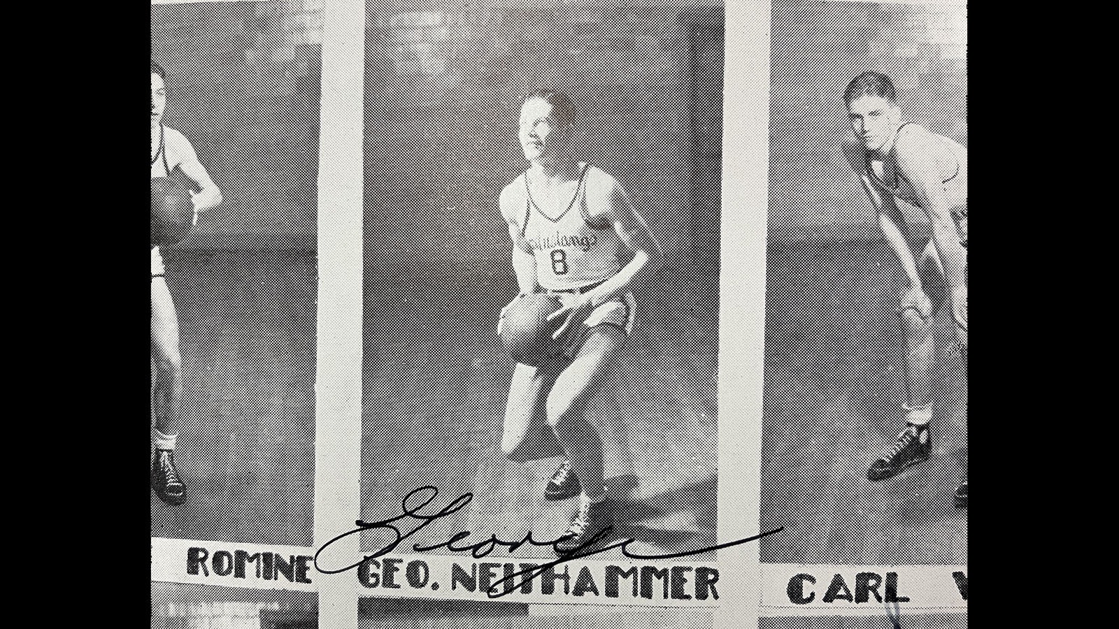 George Niethammer was an athlete who played several sports. He was the center on the Natrona County High School basketball team.
