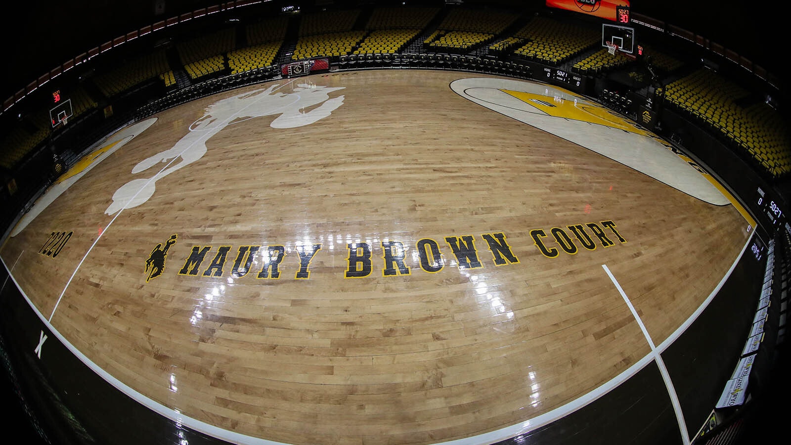 The hardwood at the University of Wyoming is named the Maury Brown Court.