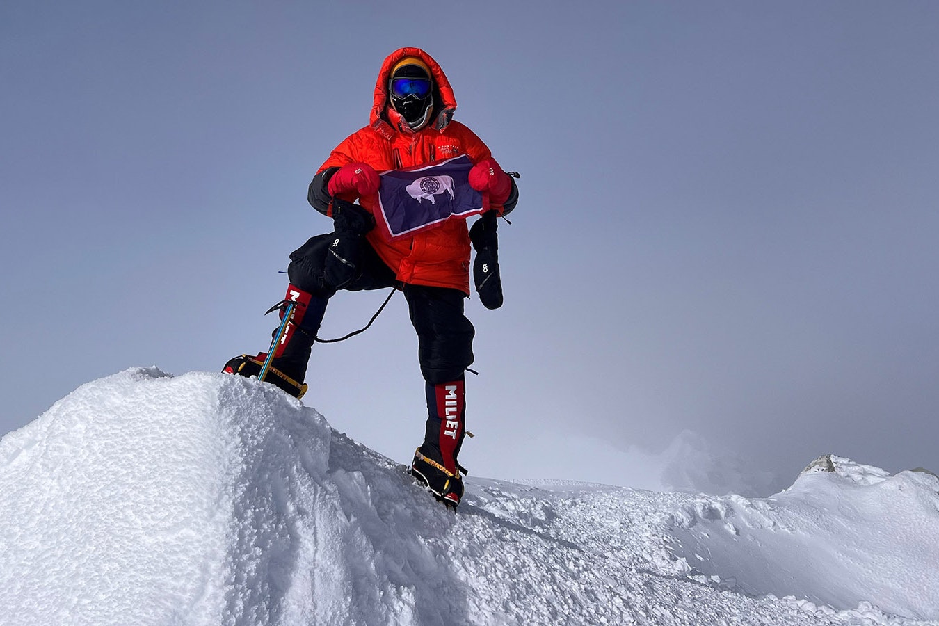 Casper mountaineer Dr. Joe McGinley stands on top of Mount Vinson, in Antarctica, his sixth of seven summits of the tallest peaks on seven continents.