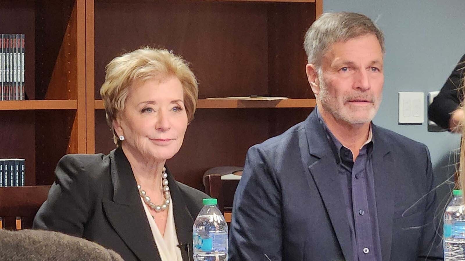 U.S. Secretary of Education Linda McMahon toured a school in Jackson, Wyoming, on Thursday, then doubled down on President Trump's mission to give oversight of public educaiton back to the states.