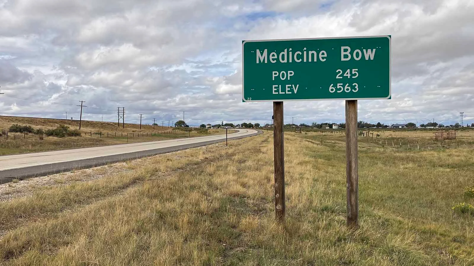 Medicine Bow Sign Green Sign 9 25 26