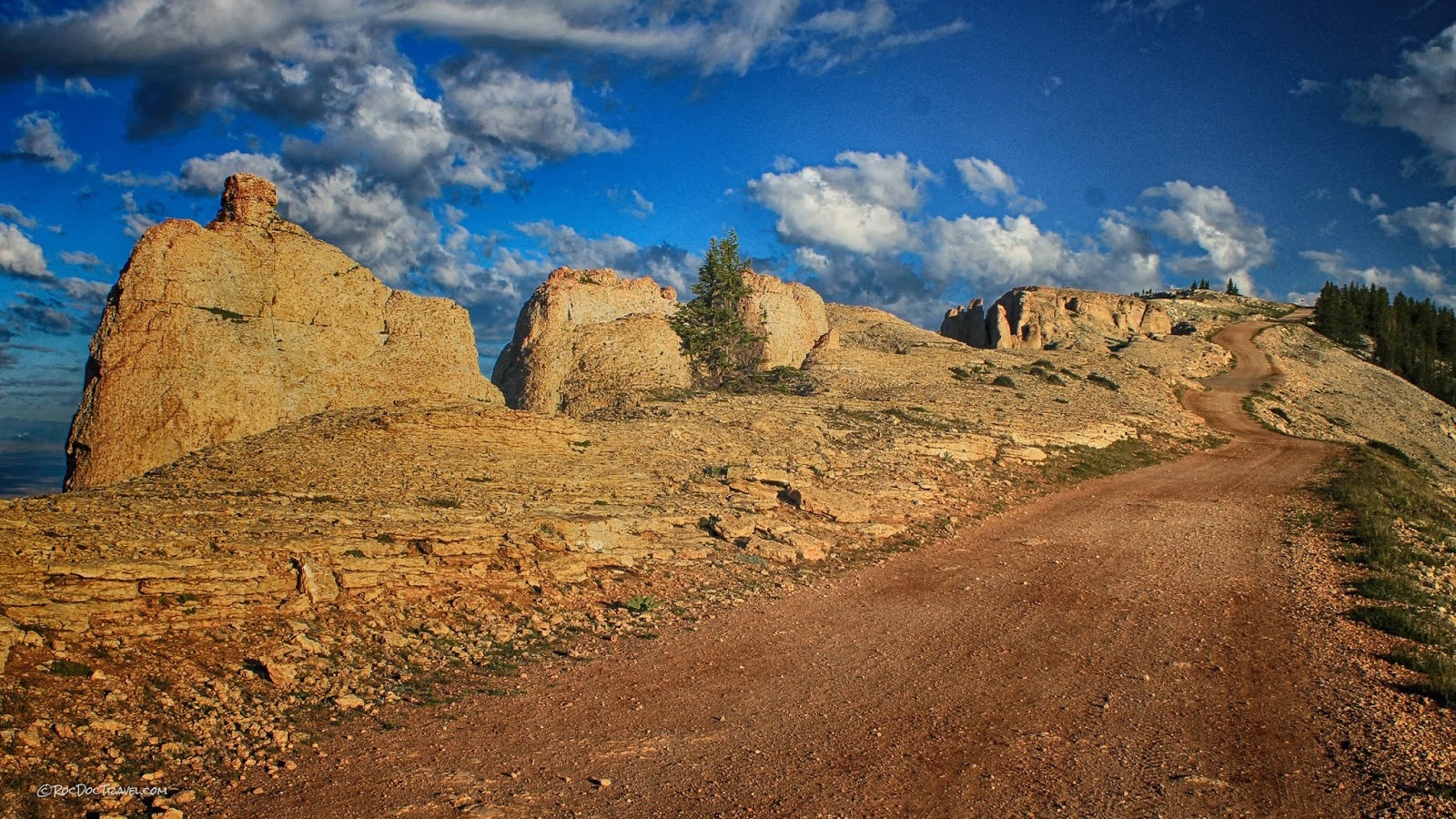 A view from the road leading to the Medicine Wheel. It is about a 1.5-mile hike from the parking area.