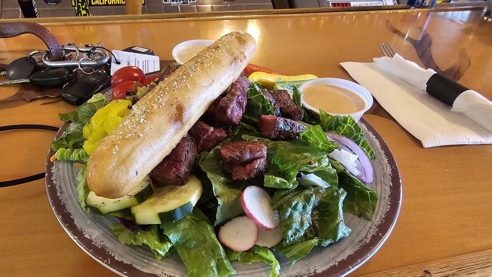 A great meal from the Elkhorn Bar & Grill.