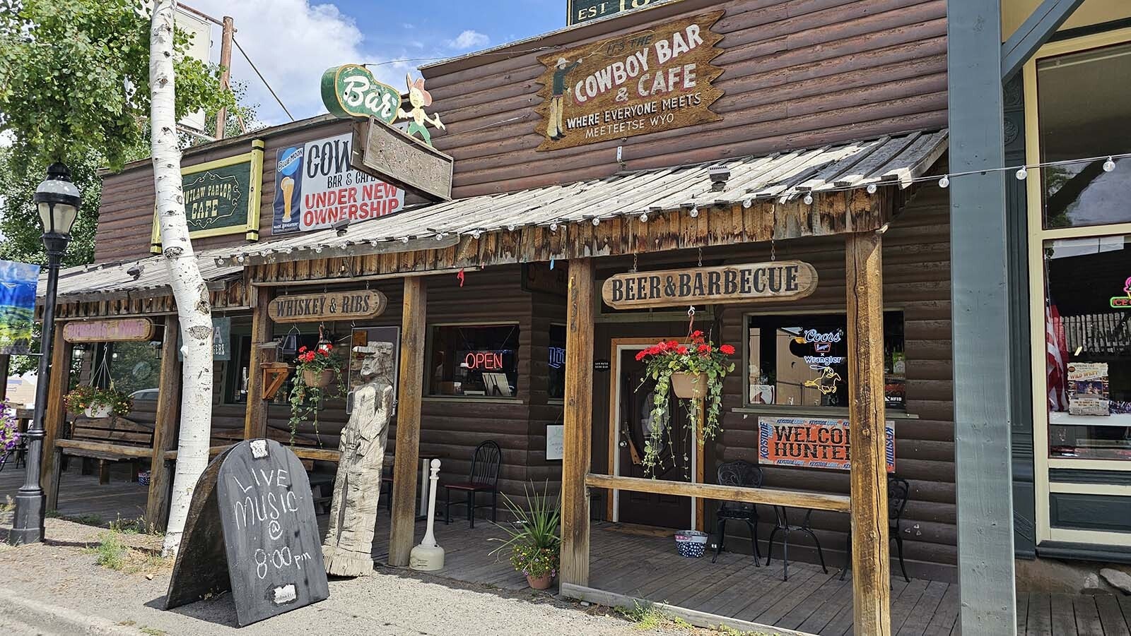 The Cowboy Bar is another popular stopping point in Meeteetse.